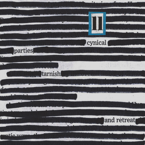 Cover of homemade music compilation entitled Cynical Parties Tarnish and Retreat