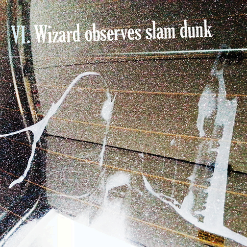 Cover of homemade music compilation entitled Wizard Observes Slam Dunk