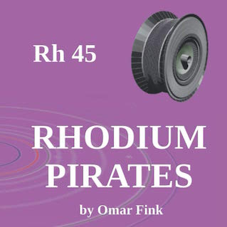 Cropped cover of Omar Fink 2021 novel Rhodium Pirates