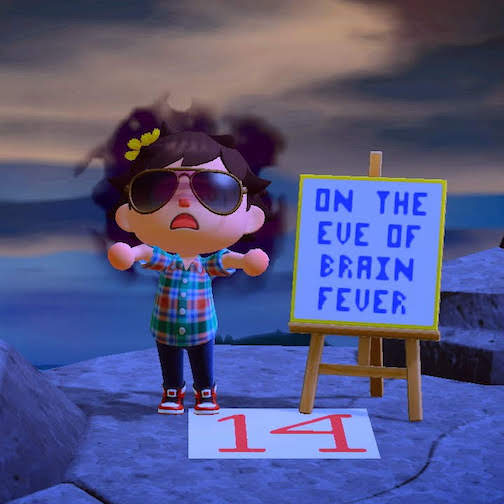 Cover of homemade music compilation entitled On the Eve of Brain Fever