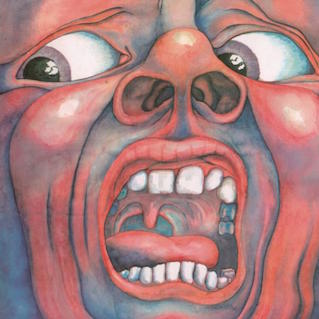 Cover of 1969 King Crimson LP In the Court of the Crimson King