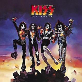 Cover of 1976 Kiss LP Destroyer