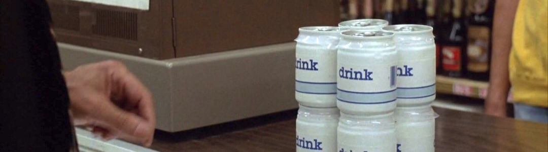 Still shot of drink cans from Repo Man
