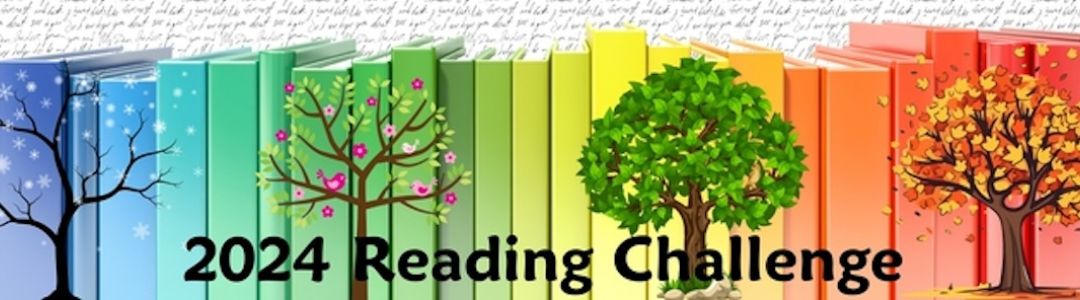 Goodreads 2024 Reading Challenge banner designed by user Diane (see https://www.goodreads.com/topic/show/22654850-2024-masthead-and-logo-contest)