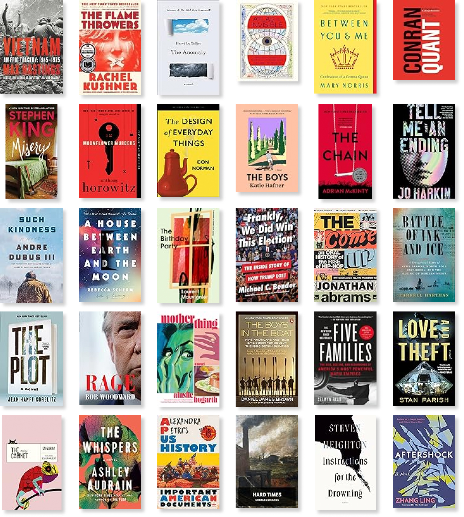 Screenshot of Goodreads want-to-read grid