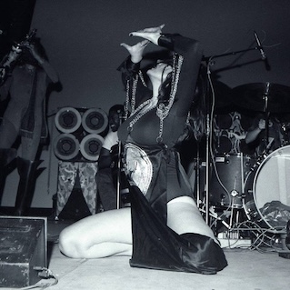 Stacia performing with Hawkwind in 1972
