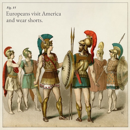 Cover of homemade music compilation entitled Europeans Visit America and Wear Shorts