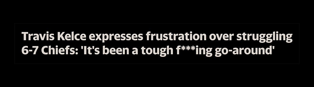 Headline about Chiefs being 6–7