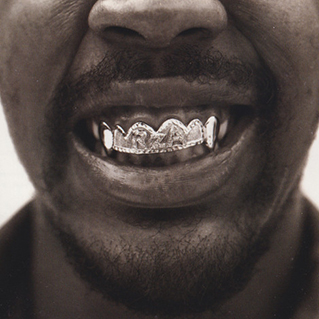 RZA image taken from inside sleeve of 1994 Gravediggaz LP 6 Feet Deep