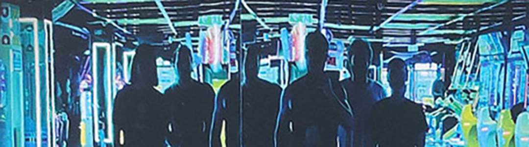 Band selfie from inside sleeve of 2025 Osees LP Abomination Revealed at Last