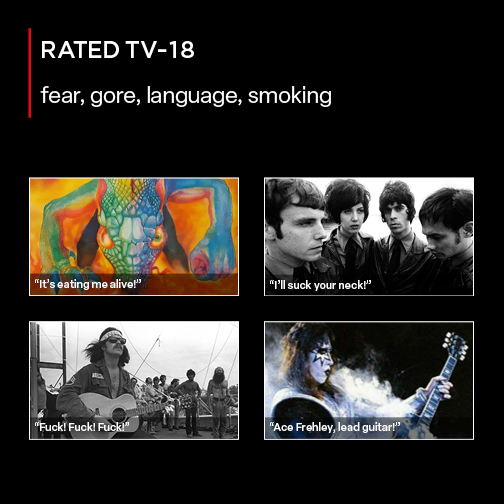 Cover of homemade music compilation entitled Fear, Gore, Language, Smoking